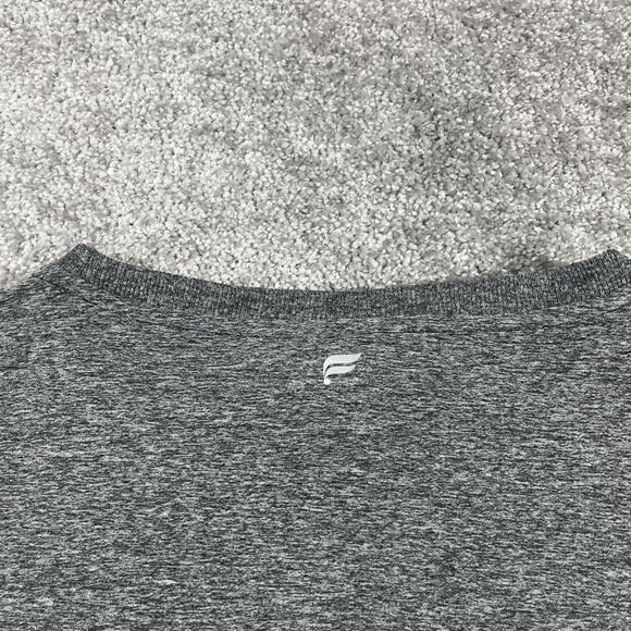 Fabletics Crop Top Womens Small T Shirt Performance Lightweight Heather Gray NWT - Picture 7 of 10